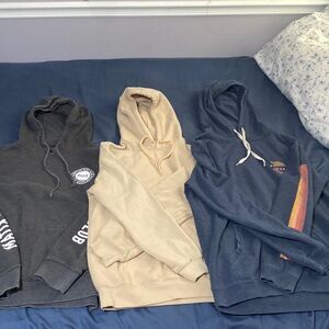 3 hoodies
